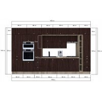 Bucatarie ZONE B 420 FRONT PAL K002 / decor 8548